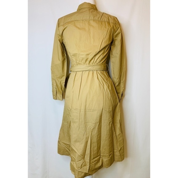 NWT J. Crew safari khaki shirtdress dress 2 XS - Picture 2 of 7